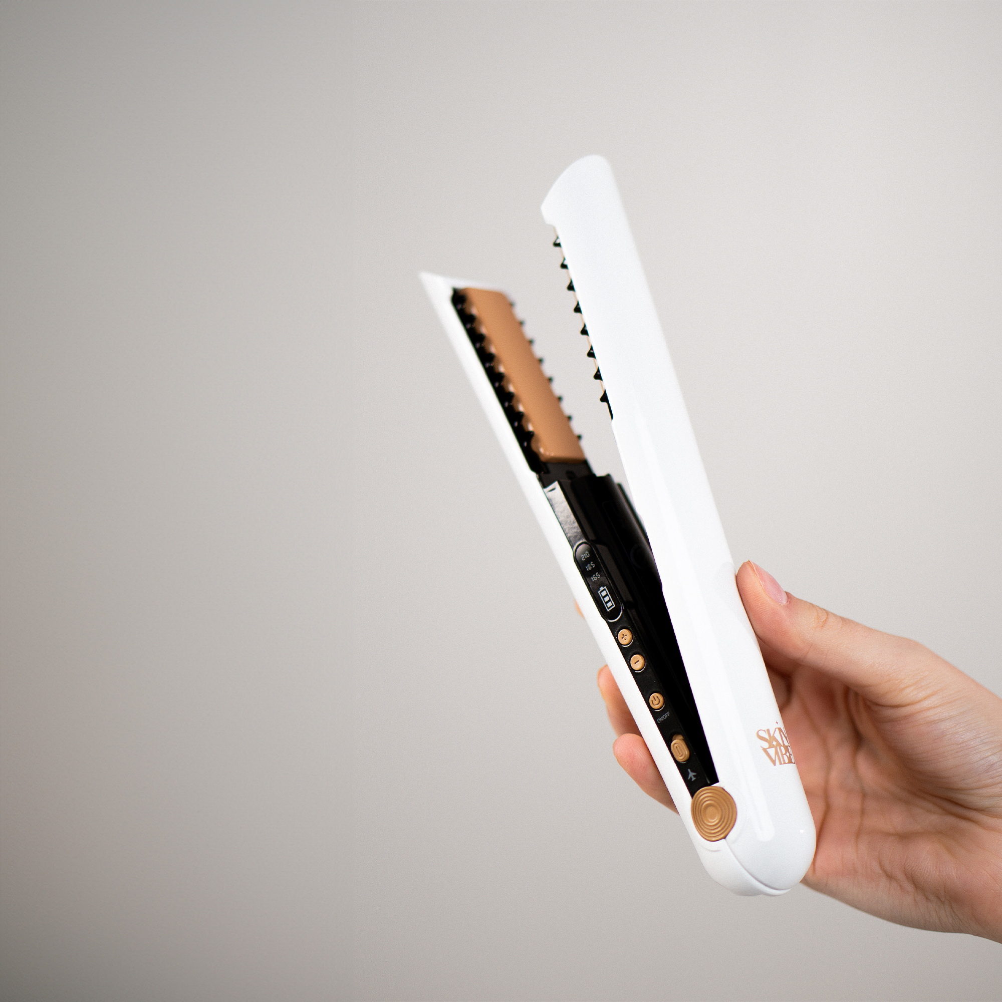 Mini Lisseur Sans Fil SkinVibe Luna | PURELISS – Compact, Céramique, 3 Températures