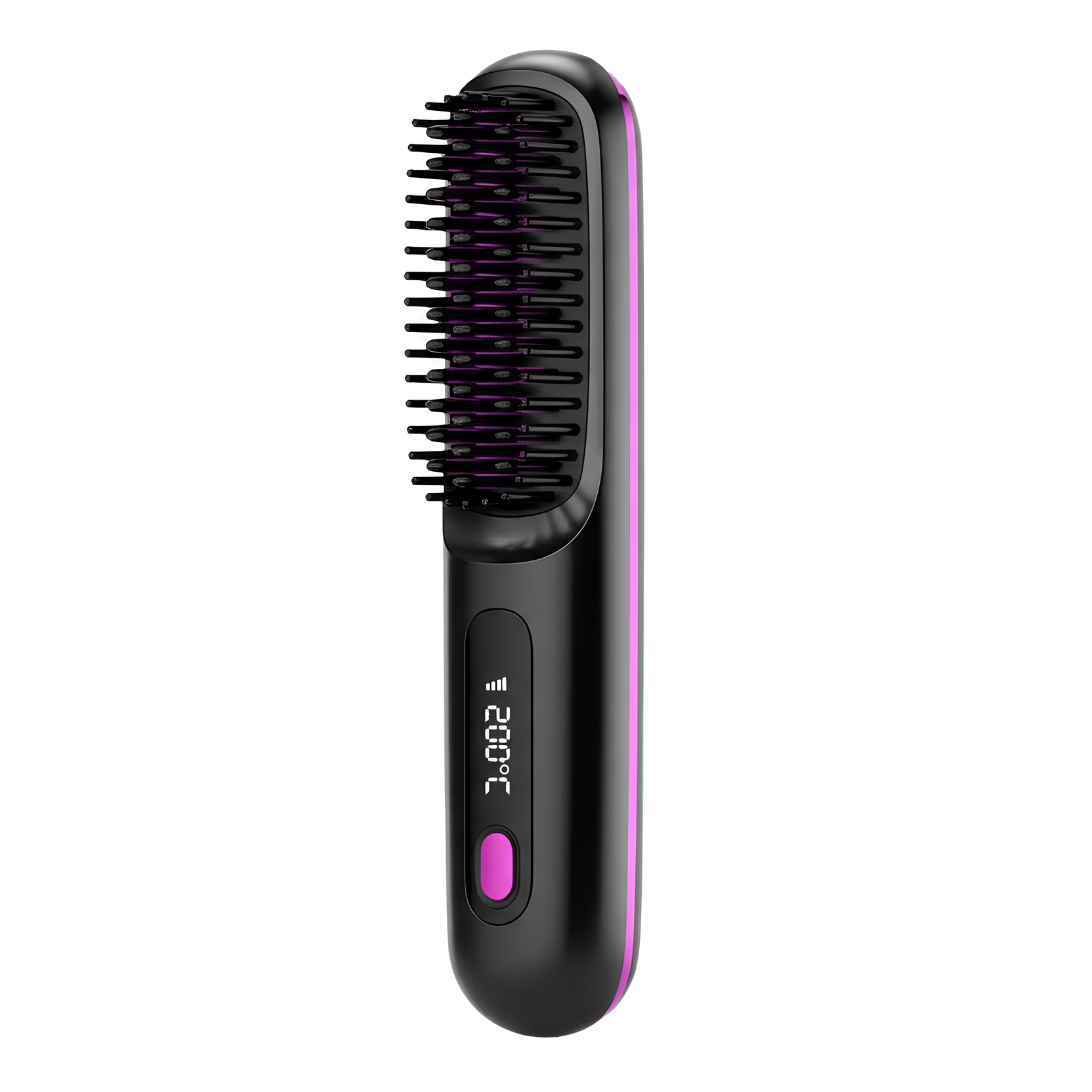 Lisseur Sans Fil Rechargeable Noir | PURELISS – Écran LCD, Plaques Céramiques, 3 Températures