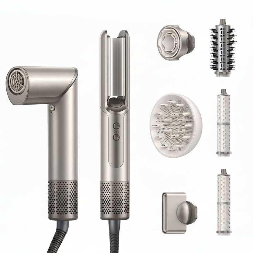Sèche-Cheveux Intelligent Dreame Dazzle | PURELISS – Moteur 110 000 tr/min, Reconnaissance Auto Accessoires, Écran LCD