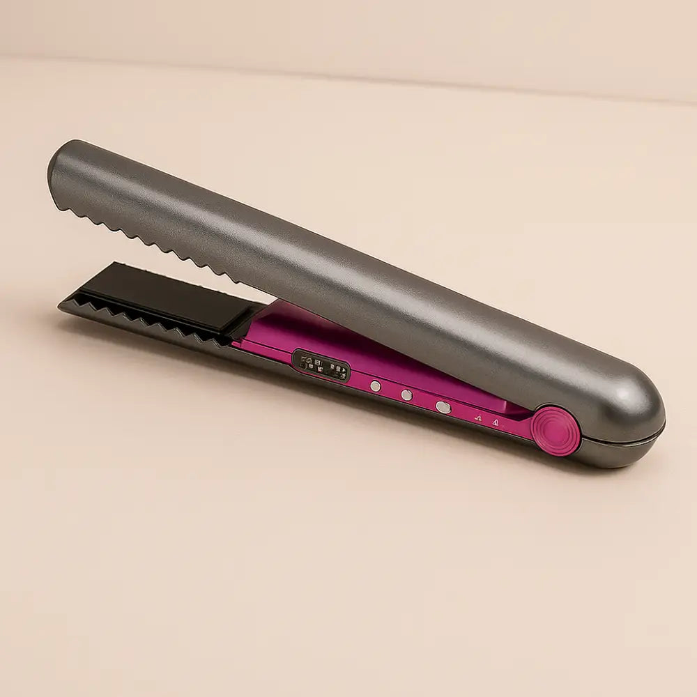 Lisseur & Fer à Boucler 2-en-1 Sans Fil Rechargeable | PURELISS – Multi-Températures, Plaques Céramiques