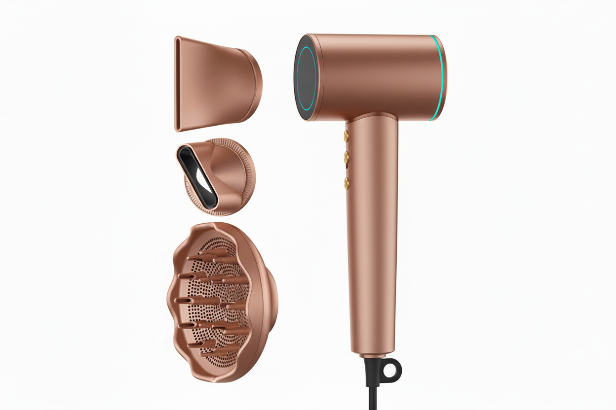 Sèche-Cheveux Plasma Sans Fil SkinVibe Aurea | PURELISS – Silencieux, Ionique, Multi-Températures