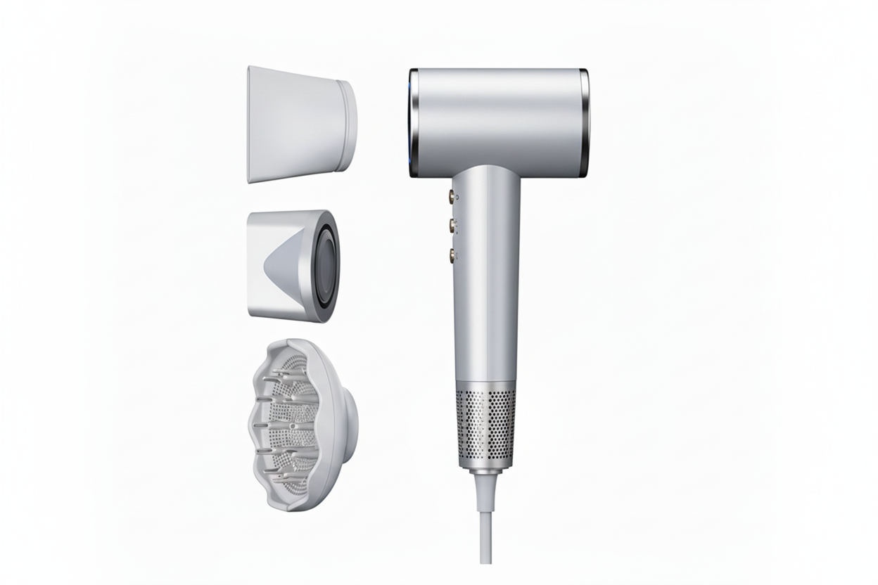 Sèche-Cheveux Plasma Sans Fil SkinVibe Aurea | PURELISS – Silencieux, Ionique, Multi-Températures