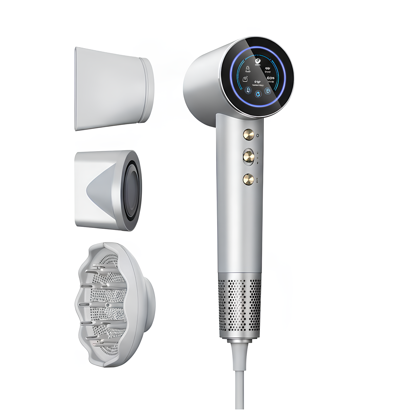 Sèche-Cheveux Plasma Sans Fil SkinVibe Aurea | PURELISS – Silencieux, Ionique, Multi-Températures