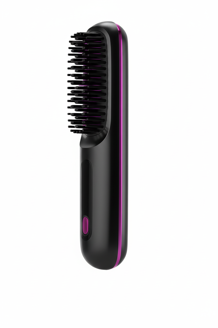 Lisseur Sans Fil Rechargeable Noir | PURELISS – Écran LCD, Plaques Céramiques, 3 Températures