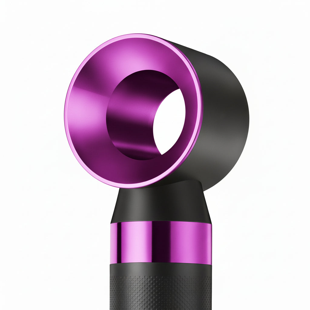 Peigne à Air Chaud 6-en-1 | PURELISS – Lisseur, Boucleur & Sèche-Cheveux, Thermostat, Soin Capillaire – Gris Violet