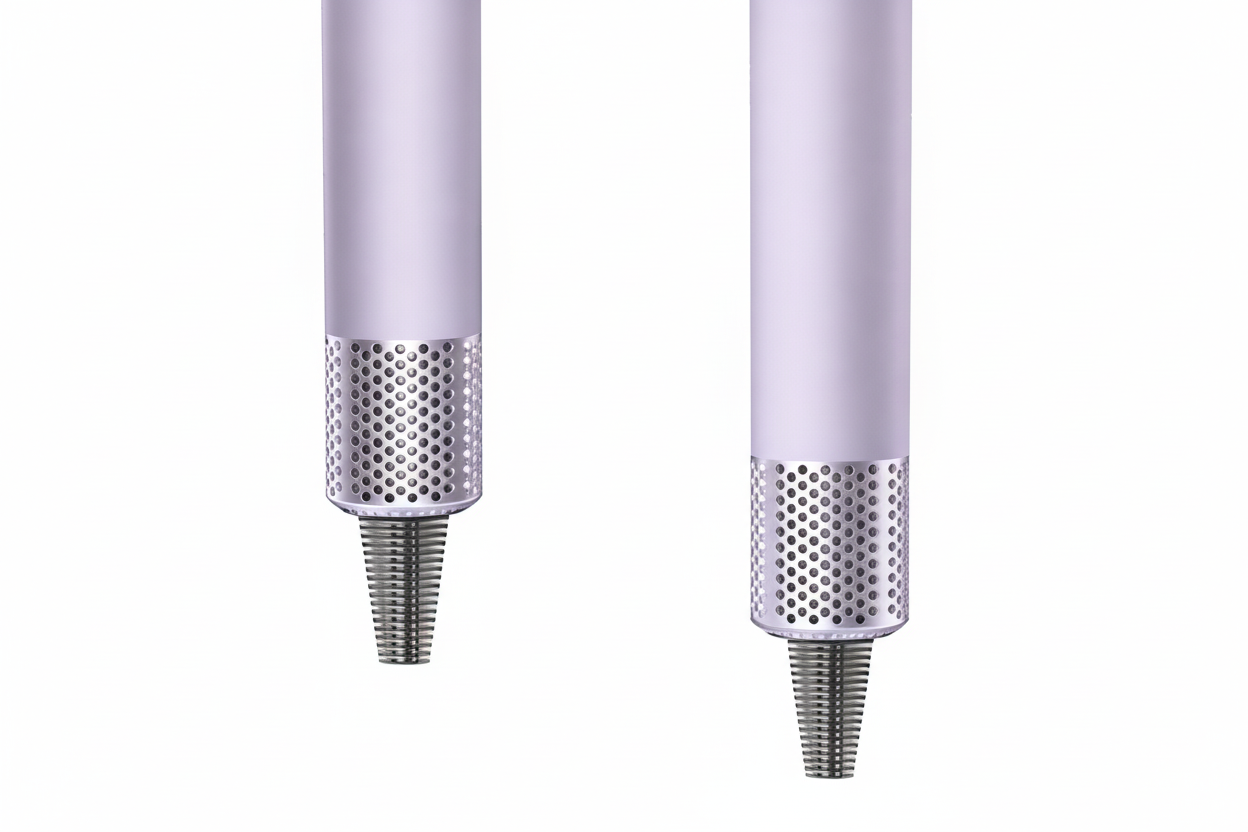 Sèche-Cheveux Ionique Sans Lame | PURELISS – Moteur Sans Balais 1400W, Ultra-Silencieux – Violet, Menthe, Rose