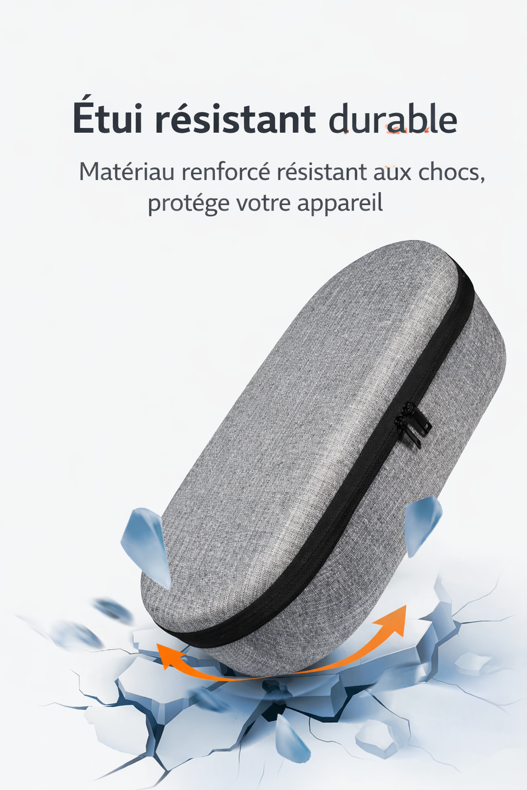 Sac de Rangement Coiffure | PURELISS – Imperméable, Compartiments Indépendants – Gris & Noir