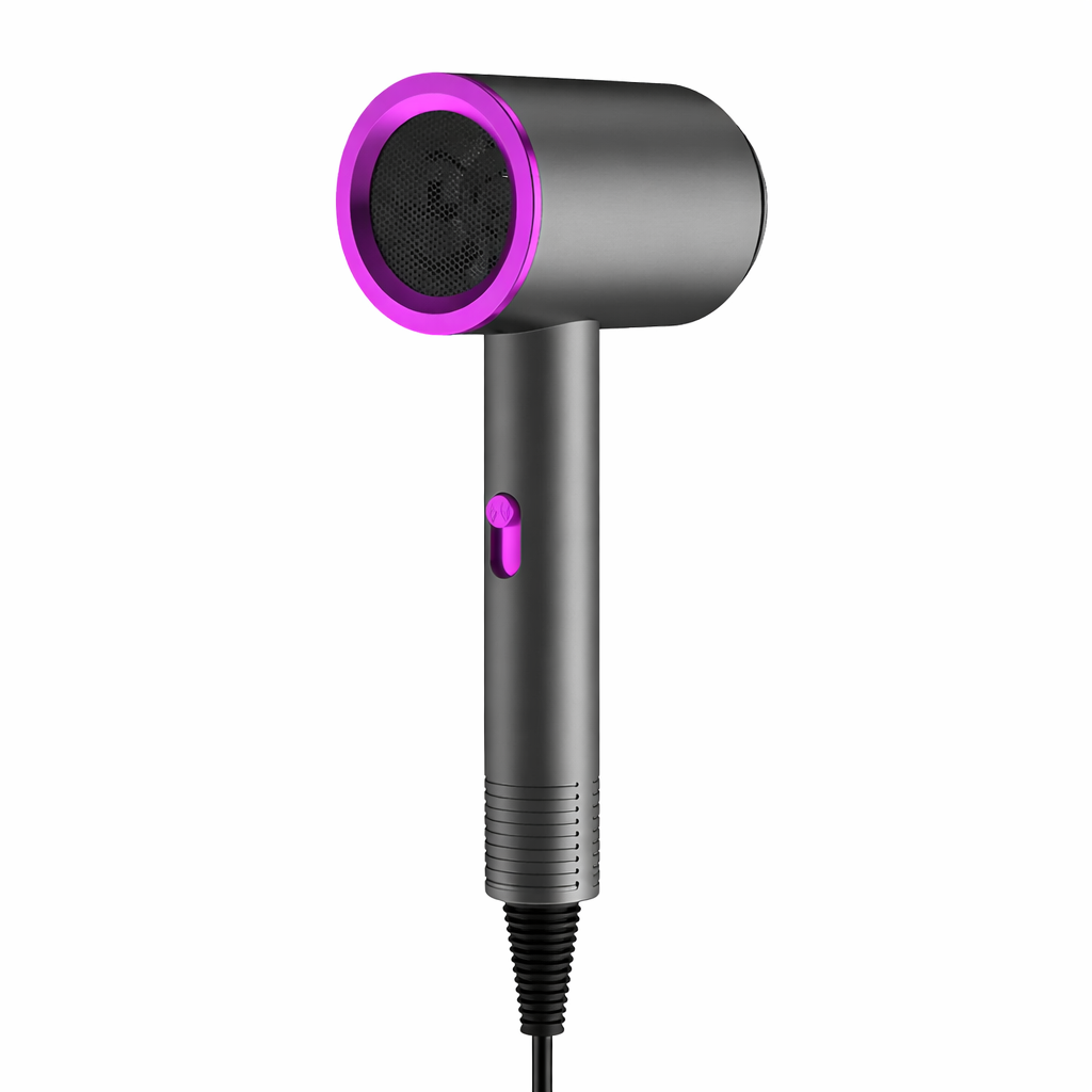 Sèche-Cheveux Ionique Blu-Ray | PURELISS – Température Constante, 3 Vitesses, Ultra-Léger – Gris Violet, Blanc, Vert